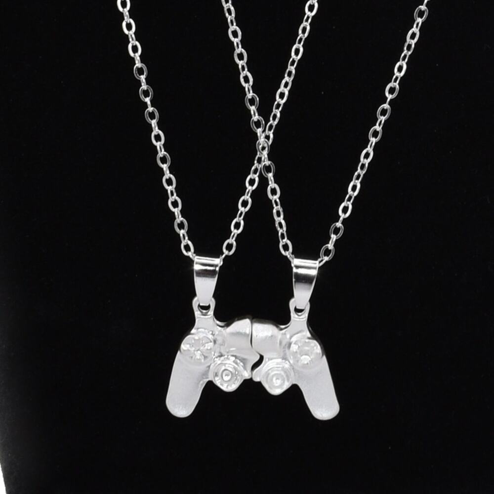 Video Game Controller Magnetic Friendship/Relationship Necklaces - Set of 2. New